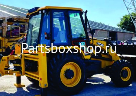 Стекло дверное нижнее правое JCB 3CX (India) c 2017 г. KMK