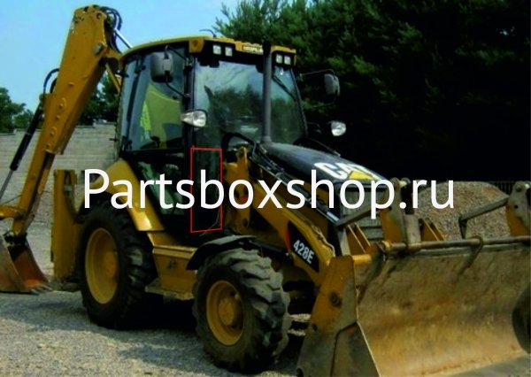 Стекло лобовое нижнее правое CAT E серии с 2006 г. KMK